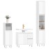 Set muebles de baño 3 piezas madera contrachapada blanco