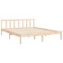 Estructura de cama con cabecero madera maciza 160x200