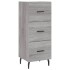 Aparador alto madera contrachapada gris Sonoma 34,5x34x180