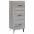 Aparador alto madera contrachapada gris Sonoma 34,5x34x180