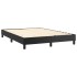 Cama box spring con colchón cuero sintético negro 140x190