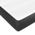 Cama box spring con colchón cuero sintético negro