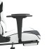 Silla gaming con reposapiés cuero sintético blanco