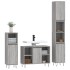 Set de muebles de baño 3 pzas madera contrachapada gris