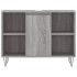 Set de muebles de baño 3 pzas madera contrachapada gris