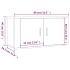 Muebles para TV de pared 3 uds roble ahumado 80x34,5x40