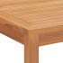 Mesa de comedor de jardín madera maciza de teca 160x80x77