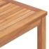 Mesa de comedor de jardín madera maciza de teca 160x80x77