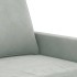 Sillón de terciopelo gris claro 60