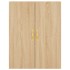 Aparador alto madera contrachapada color roble 69,5x34x180