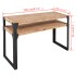 Mesa consola de madera maciza reciclada 120x40x85