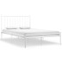 Estructura de cama de metal blanco 120x200