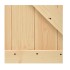 Puerta corredera con herrajes madera maciza de pino 100x210