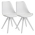 Juego de 2 sillas de comedor retro White Scandinavian