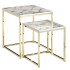 Mesa de centro estructura de mesa de 2 piezas metal dorado