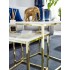 Mesa de centro estructura de mesa de 2 piezas metal dorado