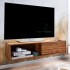 Mueble TV Lowboard Colgante Mango Madera Maciza 108x25x34 cm