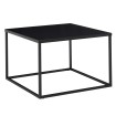 Mesa de Centro 60x60x40 cm Metal Cuadrada Industrial Negro | Mesa Auxiliar para SalÃ³n | Mesita CafÃ© PequeÃ±o para SofÃ¡