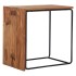 Mesa auxiliar de madera maciza de sheesham / metal 45x30x45 cm