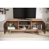 Mueble bajo para TV de roble decorativo negro 150x55x40 cm