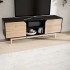 Mueble para TV de Roble Negro 150x55x40 cm