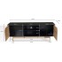 Mueble para TV de Roble Negro 150x55x40 cm