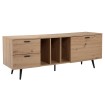 Mueble bajo de roble decorativo 150x55x40 cm