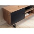 Mueble bajo para TV de roble decorativo negro 150x55x40 cm