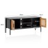 Mueble TV Madera Negro / Roble 110x48x40 cm 