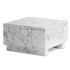 Mesa de Centro 60x60x35 cm Blanco Brillo