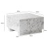 Mesa de Centro 60x60x35 cm Blanco Brillo