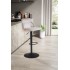 Taburete de bar, Terciopelo Beige con Respaldo 86 - 106 cm