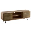 Mueble TV de madera maciza de mango 160x55x41 cm