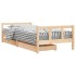 Estructura de cama para niños con cajones madera pino 90x200