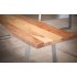 Banco de comedor 160x40x45,5 cm madera maciza de acacia / metal 