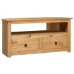 Mueble esquinero de TV madera de pino estilo Panamá 93x49x49 cm