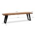 Banco de comedor 160x40x45,5 cm madera maciza de acacia / metal