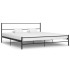 Estructura de cama de metal negro 200x200