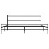 Estructura de cama de metal negro 200x200