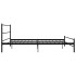 Estructura de cama de metal negro 200x200