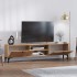 OFERTA - Mueble de tv Kailua Y127, Roble, 180x55x31cm