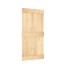 Puerta corredera con herrajes madera maciza de pino 100x210