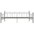 Estructura de cama de metal gris 90x200