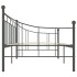 Estructura de cama de metal gris 90x200