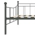 Estructura de cama de metal gris 90x200