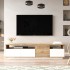 OFERTA - Mueble de tv Kailua Y127, Roble, 180x55x31cm