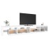 Mueble de TV con luces LED blanco 195x35x40