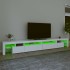 Mueble de TV con luces LED blanco 195x35x40