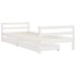 Estructura cama niños con cajones madera pino blanco 80x200