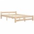 Estructura de cama de madera maciza de pino 180x200